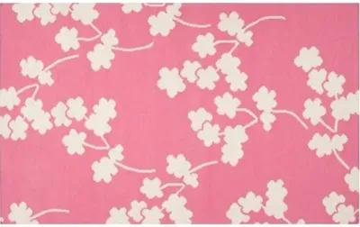 Columbia Flat-Weave Rug - Pink - Pink