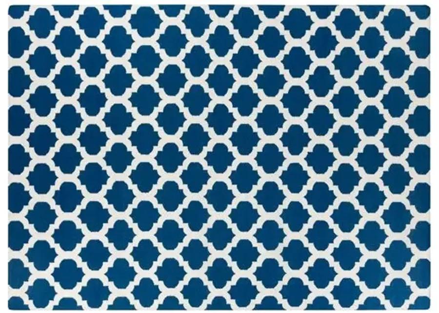 Frontier Rug - Navy/Beige - Blue - Blue