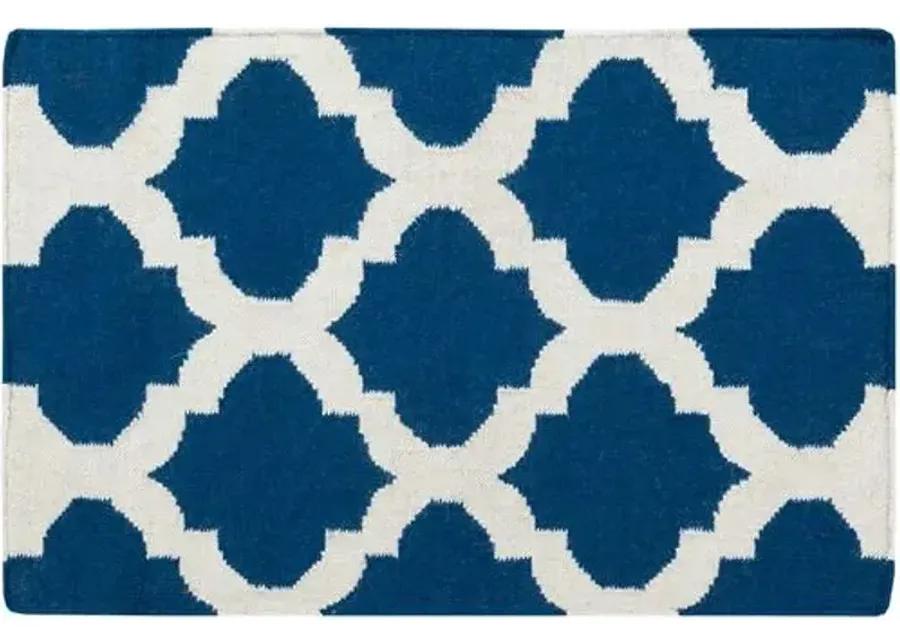 Frontier Rug - Navy/Beige - Blue - Blue