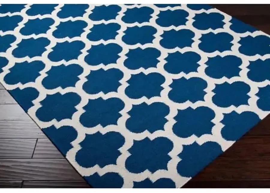 Frontier Rug - Navy/Beige - Blue - Blue