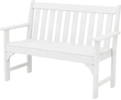 Vineyard Outdoor Bench - White