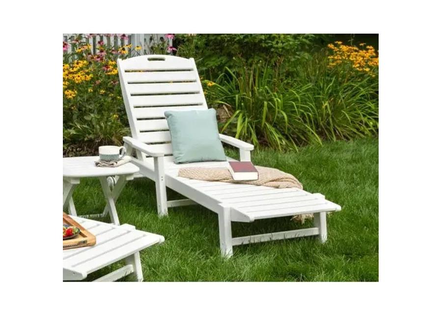 Goodwin Outdoor Chaise - White - Comfortable, Sturdy, Stylish, Eco-Friendly, Eco-Friendly