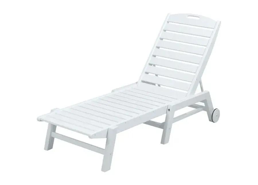 Goodwin Outdoor Chaise - White - Comfortable, Sturdy, Stylish, Eco-Friendly, Eco-Friendly