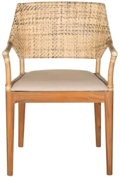 Lorelei Rattan Armchair - Honey - Beige