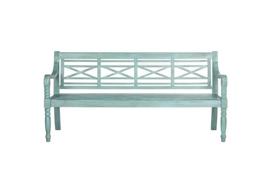 Karoo Outdoor Bench - Aqua - Blue