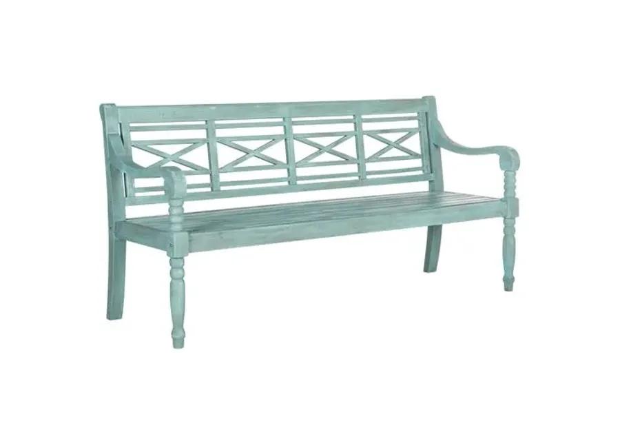 Karoo Outdoor Bench - Aqua - Blue