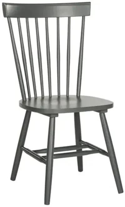 Set of 2 Abigail Side Chairs - Charcoal - Gray