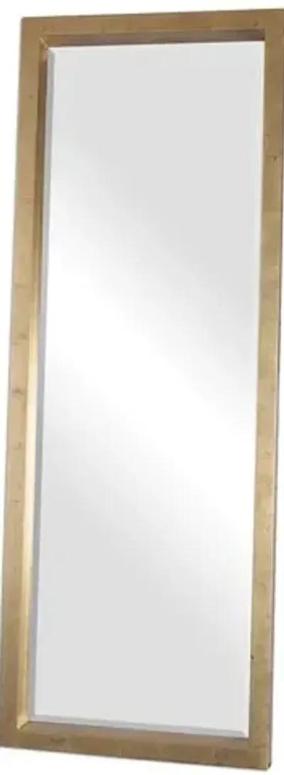 Jonah Floor Mirror - Antique Gold