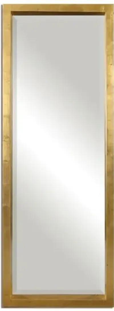 Jonah Floor Mirror - Antique Gold