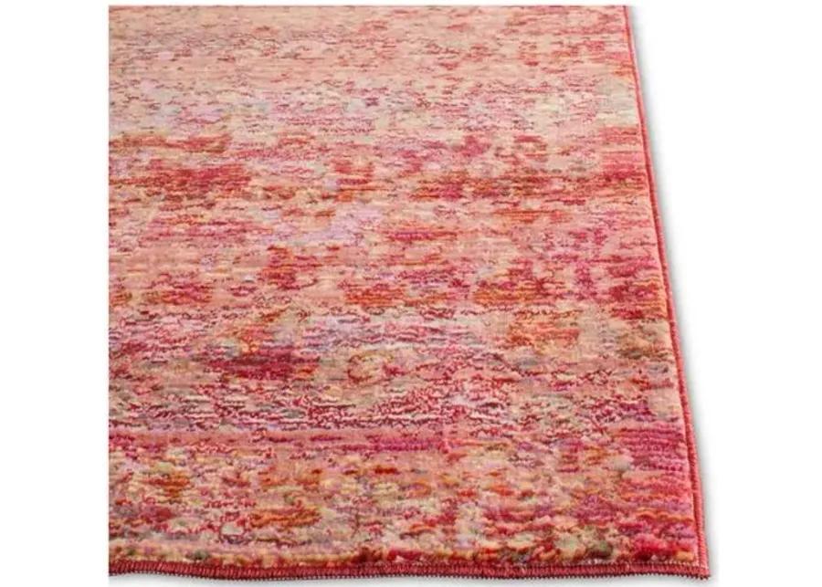 Nancy Overdyed Rug - Red/Gold - Red