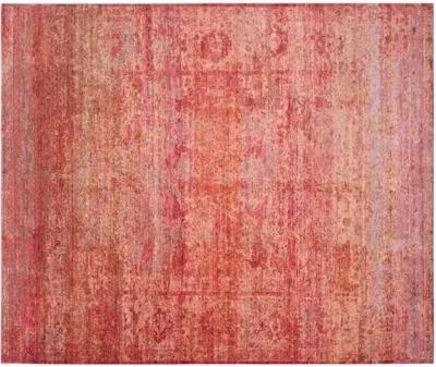 Nancy Overdyed Rug - Red/Gold - Red