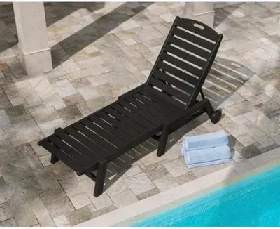 Goodwin Outdoor Chaise - Black - Comfortable, Sturdy, Stylish, Eco-Friendly, Eco-Friendly