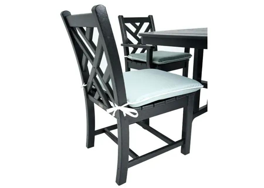 Chippendale Outdoor Dining Side Chair - Black