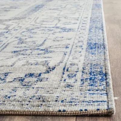 Flavie Jute-Blend Rug - Silver/Blue - Blue