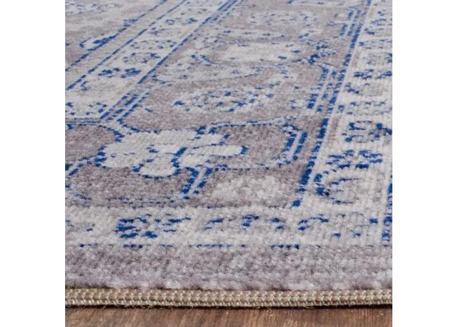 De Beque Jute-Blend Rug - Gray/Blue - Gray