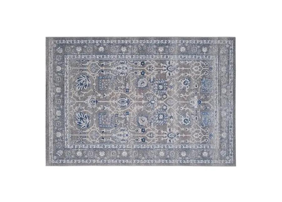 De Beque Jute-Blend Rug - Gray/Blue - Gray