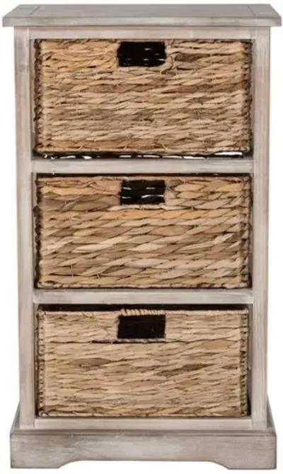 Wren Storage Unit - Whitewash - Brown