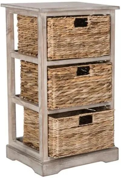 Wren Storage Unit - Whitewash - Brown