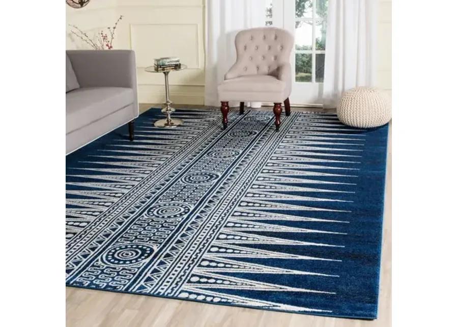 Genoa Rug - Royal/Ivory - Blue - Blue