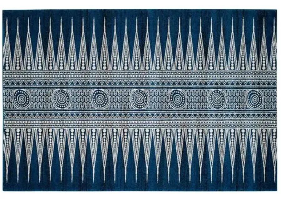 Genoa Rug - Royal/Ivory - Blue - Blue