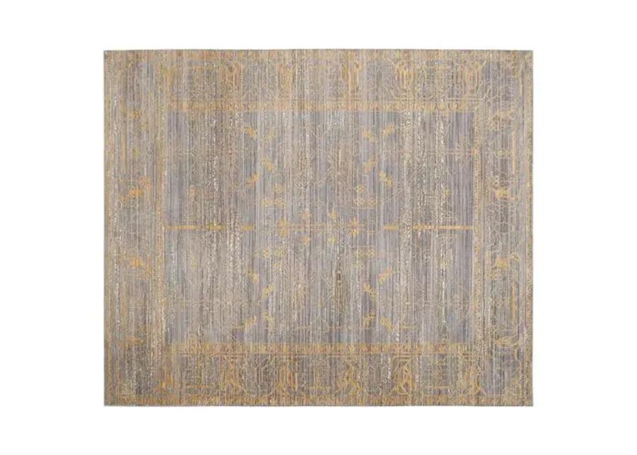 Alzbe Rug - Gray/Gold - Gold