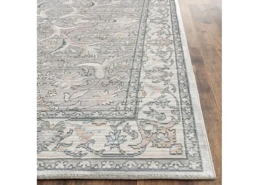 Amal Rug - Mauve/Cream - Gray - Gray