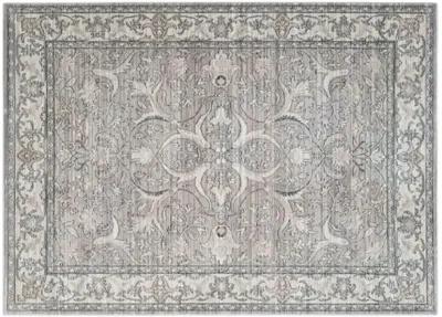 Amal Rug - Mauve/Cream - Gray - Gray