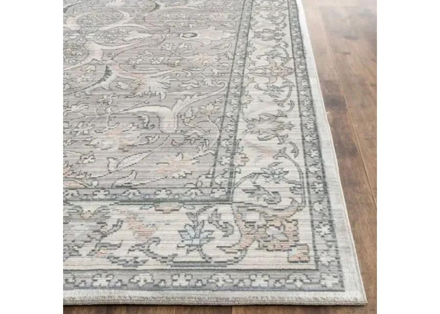 Amal Rug - Mauve/Cream - Gray - Gray