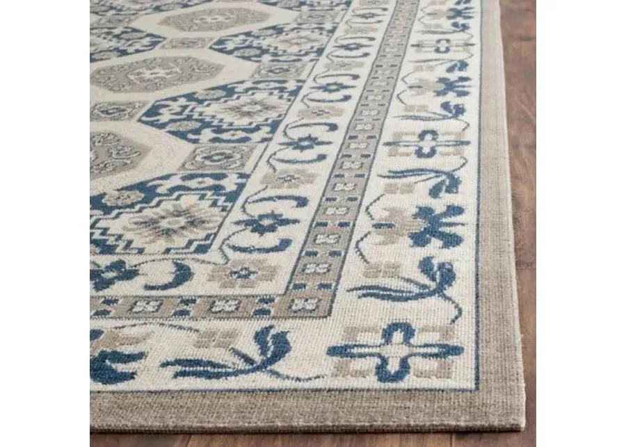 Daly Rug - Blue/Ivory - Ivory