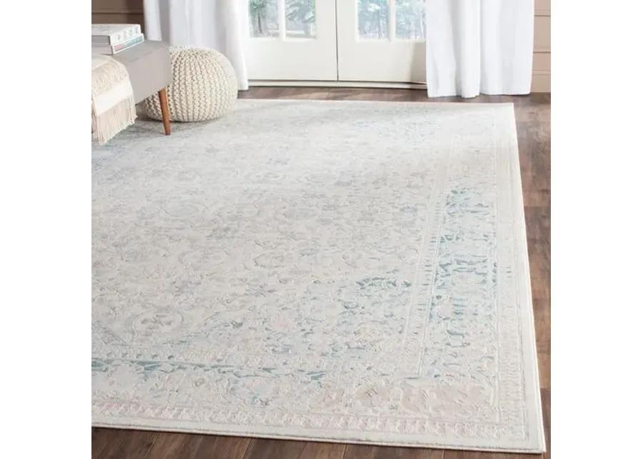 Nadette Rug - Turquoise/Ivory - Blue - Blue