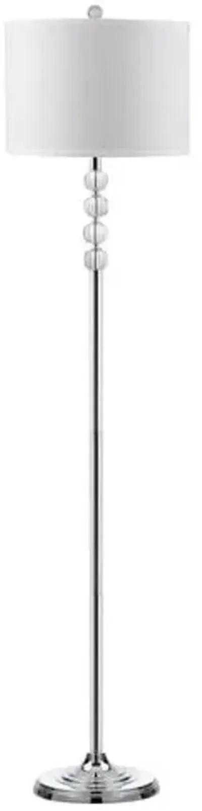 Vendome Floor Lamp - Crystal/Chrome