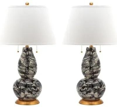 Set of 2 Libby Table Lamps - Black