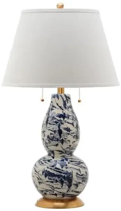 Set of 2 Libby Table Lamps - Navy