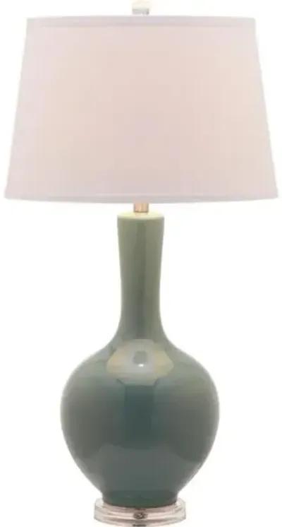 Set of 2 Blanche Table Lamps - Teal