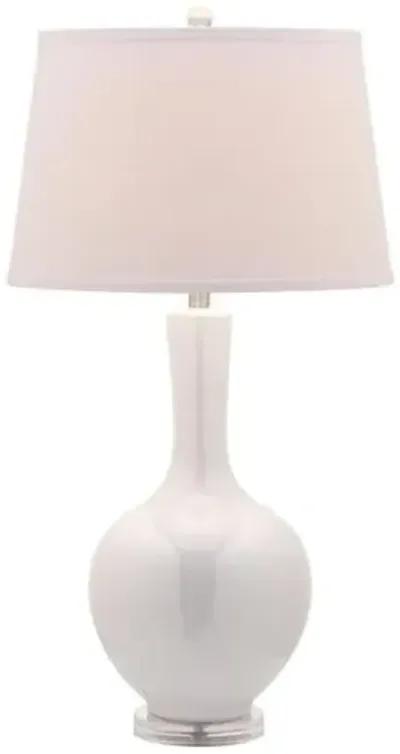 Set of 2 Blanche Gourd Table Lamps - White