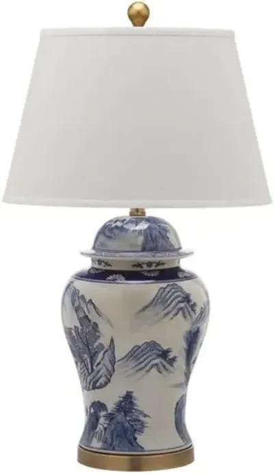 Set of 2 Shanghai Table Lamps - Blue/White