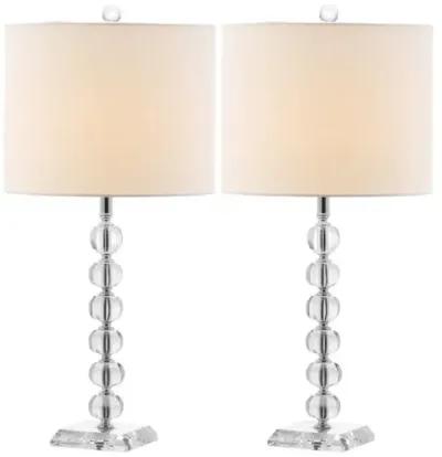 Ariel Crystal Ball Lamp Set - Crystal