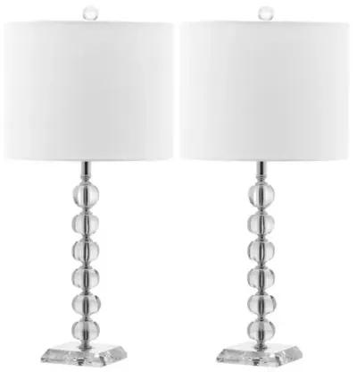 Ariel Crystal Ball Lamp Set - Crystal