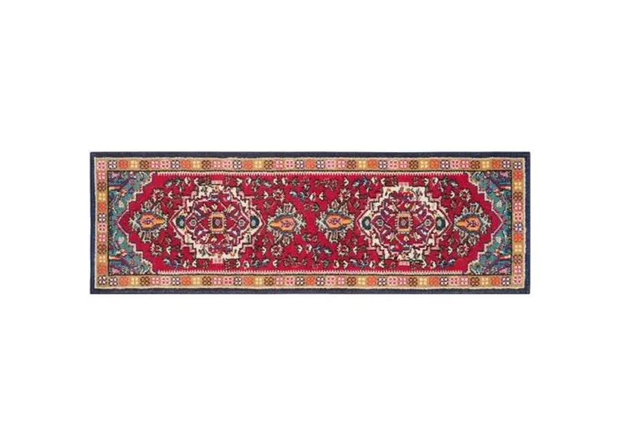 Noella Rug - Red/Turquoise - Red