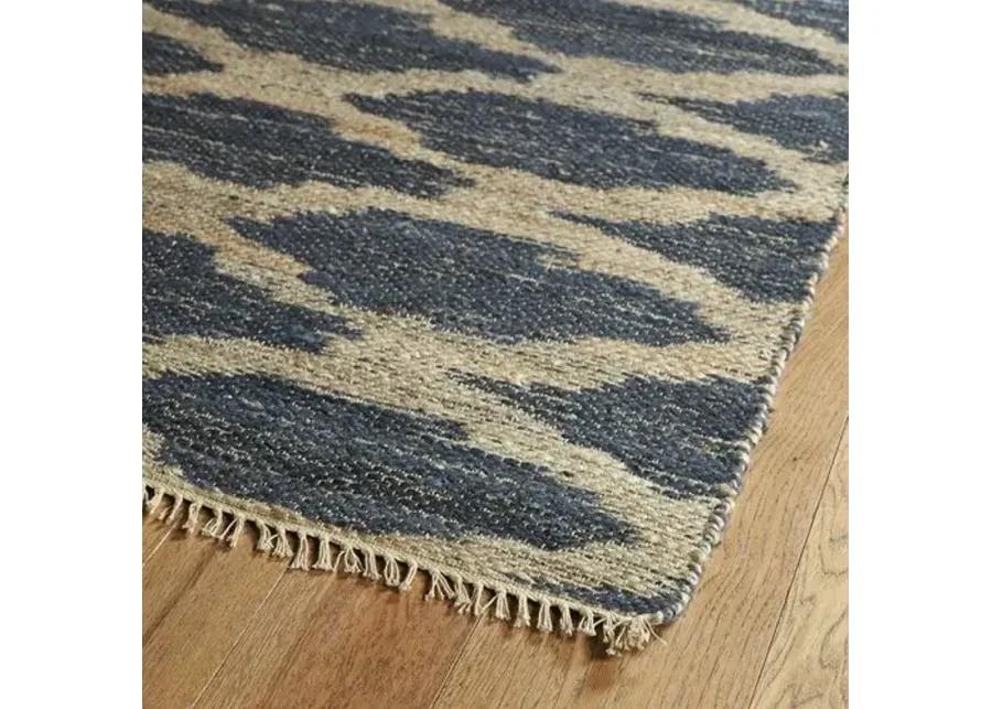 Aberta Jute-Blend Rug - Denim - Blue - Blue