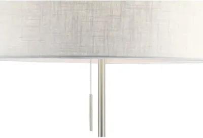 Hayworth Floor Lamp - Satin Steel