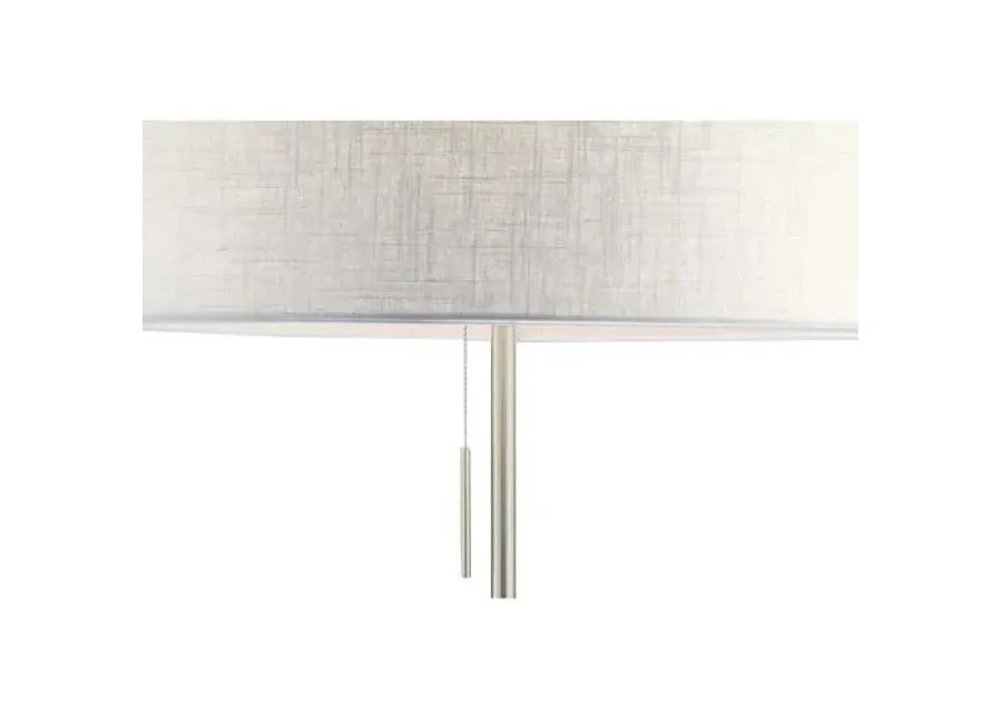 Hayworth Floor Lamp - Satin Steel