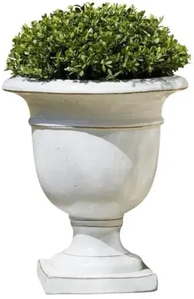 20" Beldon Outdoor Urn - White - Campania International