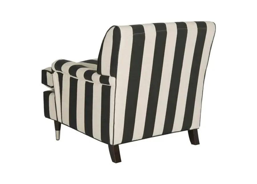 Coralia Club Chair - Black/White