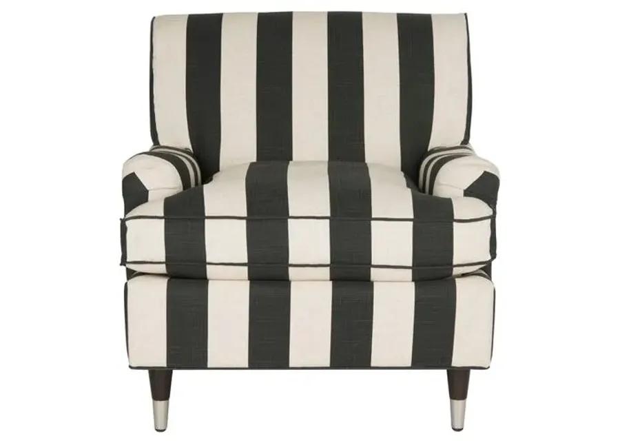 Coralia Club Chair - Black/White