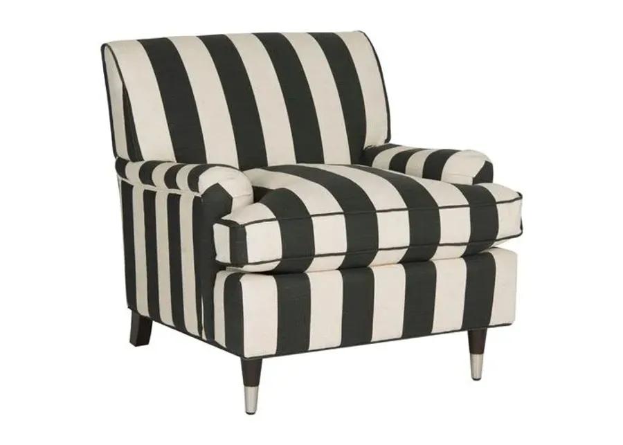 Coralia Club Chair - Black/White