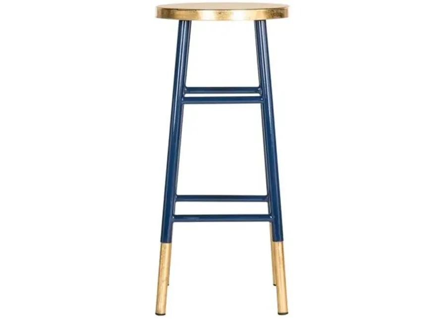 Lacie Barstool - Navy/Gold