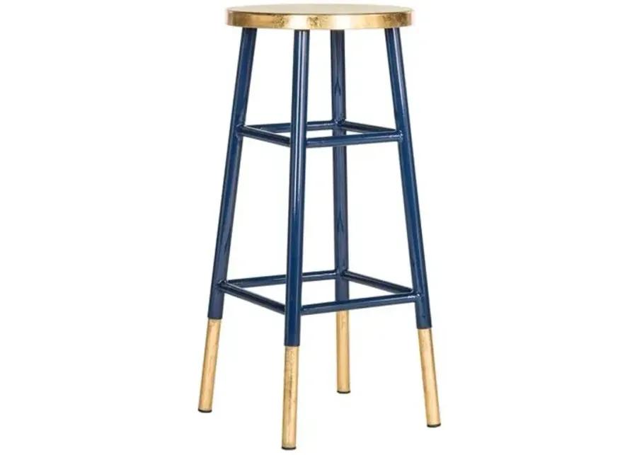 Lacie Barstool - Navy/Gold