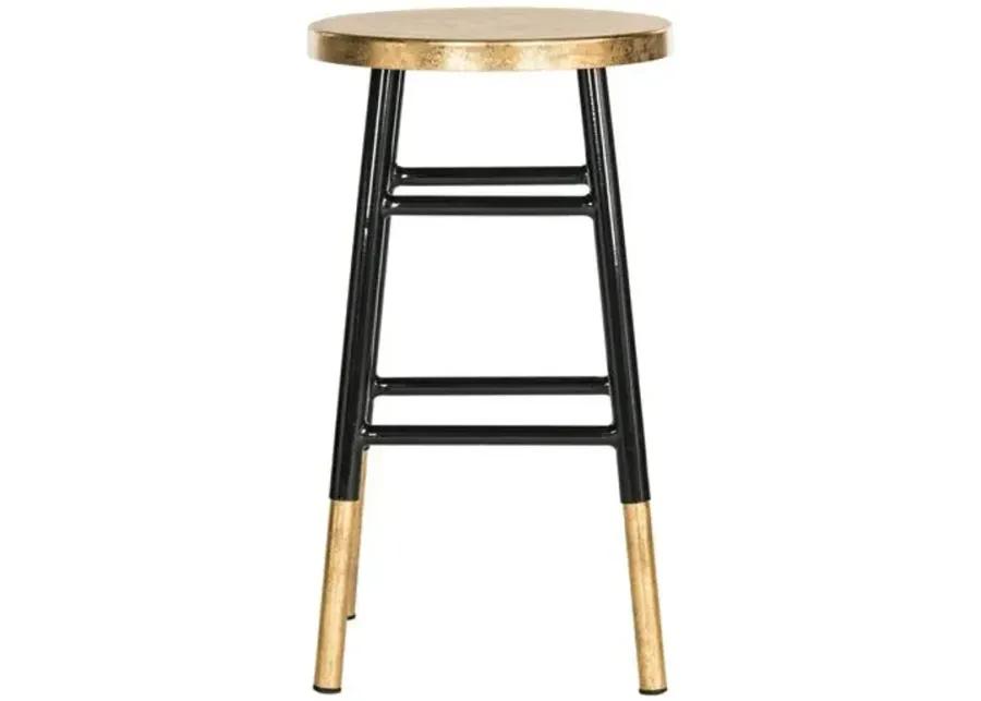 Lacie Counter Stool - Black/Gold