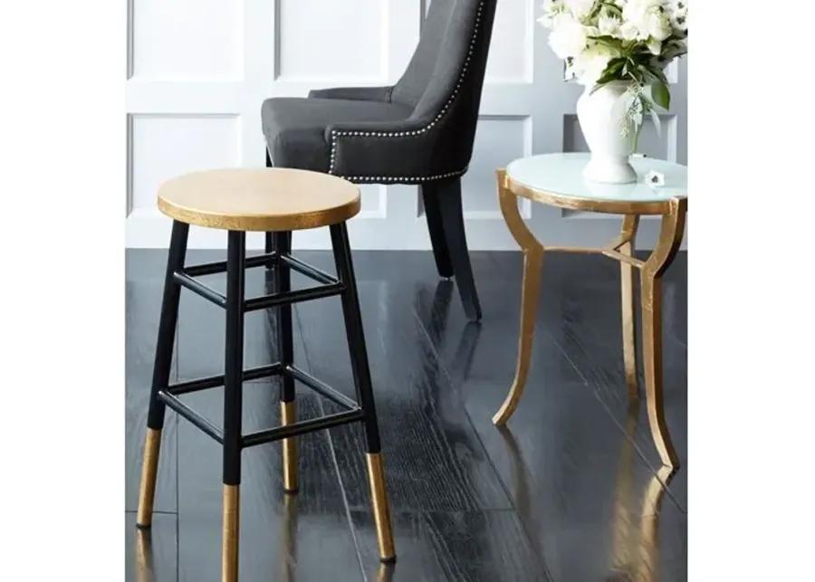 Lacie Counter Stool - Black/Gold